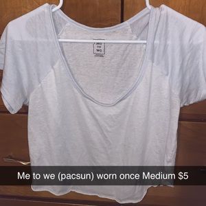 ME TO WE crop top